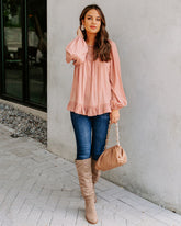 Last Glance Lace Blouse - Ginger Oshnow