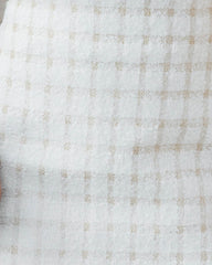 Leading Lady Plaid Tweed Mini Skirt - Ivory Oshnow