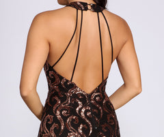 Lei Formal Sequin Mermaid Dress Oshnow