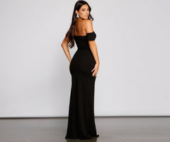 Lessie Formal Off The Shoulder Mermaid Dress Oshnow