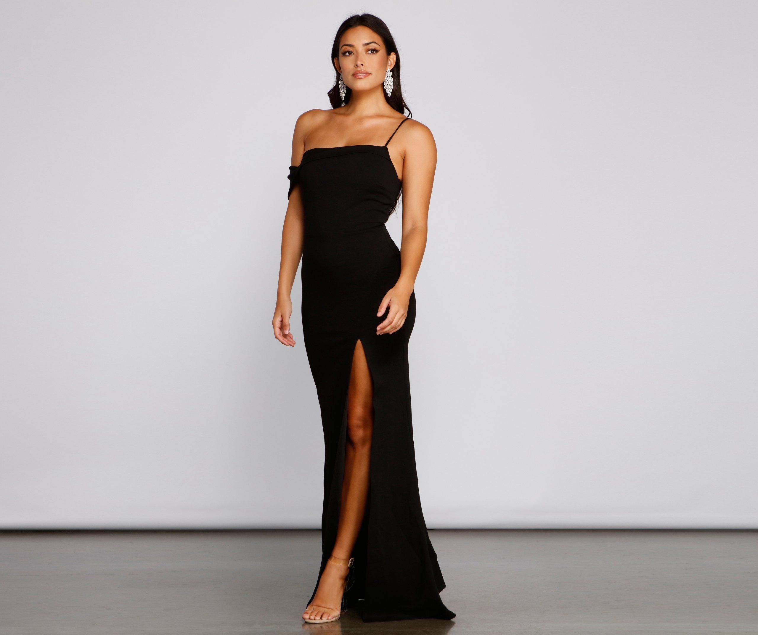 Lessie Formal Off The Shoulder Mermaid Dress Oshnow