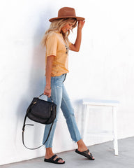 Let The Good Times Roll Cotton Blend Tee Oshnow