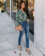 Lewyn Floral Damsel Blouse Oshnow
