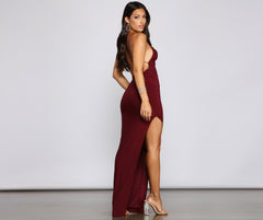 Lily Formal High Slit Dress Oshnow