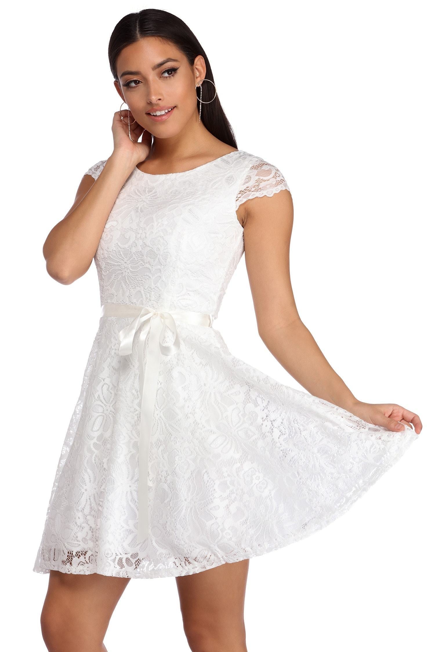Lilyana Lace Party Dress Oshnow
