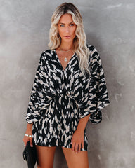 Linden Printed Kimono Romper Oshnow