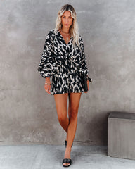 Linden Printed Kimono Romper Oshnow