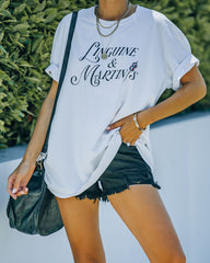 Linguine And Martinis Cotton Relaxed Tee Oshnow