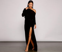 Londyn Formal High Slit Convertible Dress Oshnow