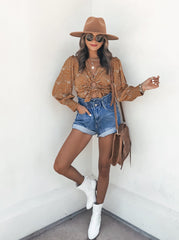 Look So Good Printed Crop Top Oshnow