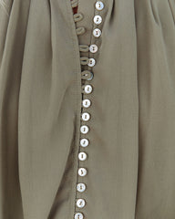 Lookout Button Down Crop Blouse Oshnow