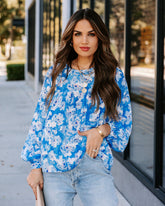 Love Me Forever Floral Babydoll Blouse Oshnow