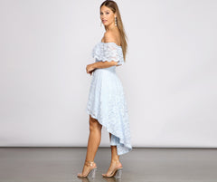 Loving Lace High Low Skater Dress Oshnow