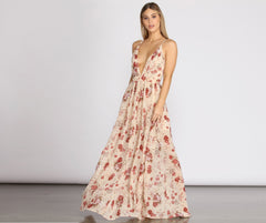 Lydia Floral A-Line Dress Oshnow