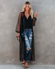 Lyrical Embellished Tulle Duster Oshnow