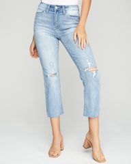 Mcguire High Rise Distressed Denim