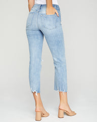Mcguire High Rise Distressed Denim