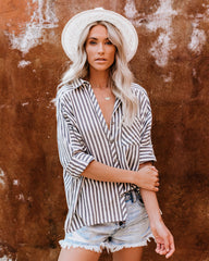 Malcolm Button Down Cotton Top Oshnow
