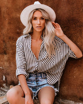 Malcolm Button Down Cotton Top Oshnow