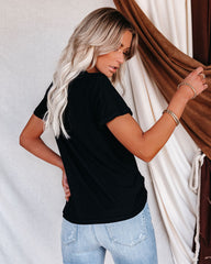 Malibu Crewneck Tee - Black Oshnow