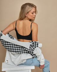 Manhattan Ribbed Brami - Black