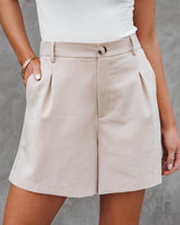 Margot Pocketed Shorts - Sand Oshnow