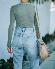 Maxton Thermal Henley Bodysuit - Olive Oshnow