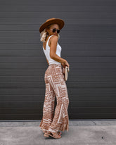 Mckenna Printed Bell Bottom Pants Oshnow
