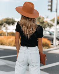 Mekhi Mock Neck Knit Crop Top - Black Oshnow