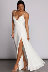 Melany Formal High Slit Dress Oshnow