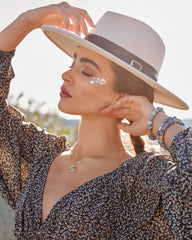 Merrow Floral Smocked Crop Top - Black Oshnow