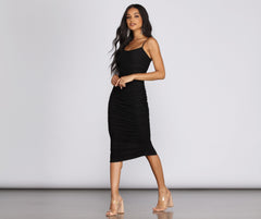 Mesh Muse Midi Dress Oshnow