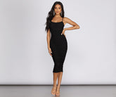 Mesh Muse Midi Dress Oshnow