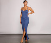 Mesmerizing Beauty Lace-Up Wrap Dress Oshnow