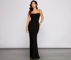 Mikayla Formal Backless Mermaid Dress Oshnow