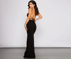 Mikayla Formal Backless Mermaid Dress Oshnow