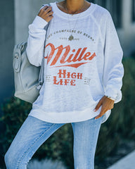 Miller High Life Relaxed Cotton Blend Pullover Oshnow