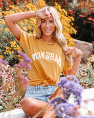 Mom Brain Distressed Cotton Tee Oshnow