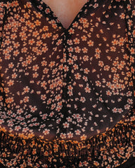 Moments Notice Floral Crop Blouse Oshnow