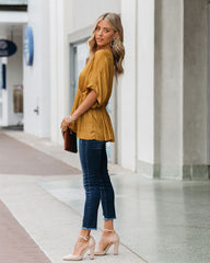 Mon Amour Kimono Top - Curry Oshnow