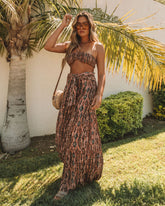 Montoya Smocked Halter Crop Top Oshnow