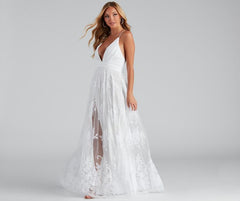 Morgan Formal Flocked Velvet Dress Oshnow