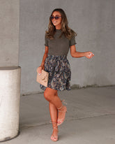 Ayden Paisley Mini Skirt