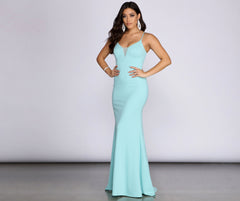 Nevaeh Formal Lattice Mesh Dress Oshnow