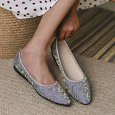 New In Comfort Pointed Toe Satin Flats Oshnow