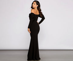 Nina Off The Shoulder Mermaid Dress Oshnow