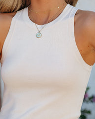 No Routine Knit Tank - Bone Oshnow