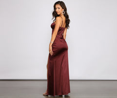 Nora High-Slit Mermaid Dress Oshnow