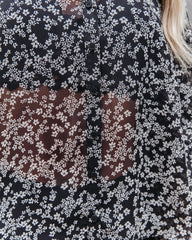 Nova Printed Bell Sleeve Blouse Oshnow