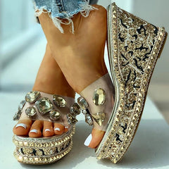 Open Toe Studded Rivet Heeled Sandals Oshnow